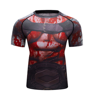 New Style Gym Clothes Men's Short-sleeved Sportswear