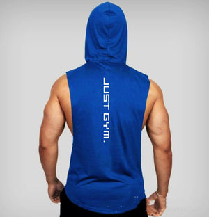 Fitness Vest Men Hooded Loose Clothes