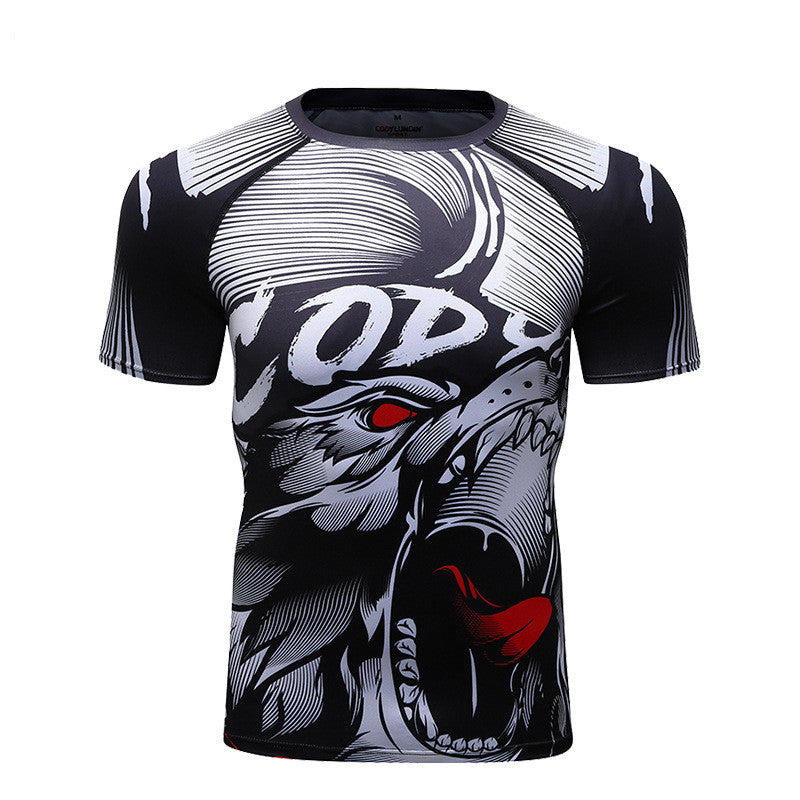 New Style Gym Clothes Men's Short-sleeved Sportswear