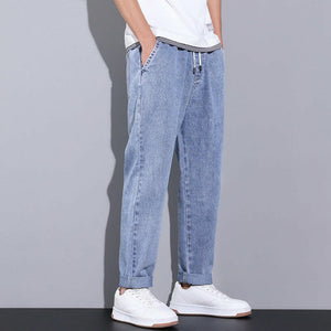 Summer Washed Wide Leg Jeans Men