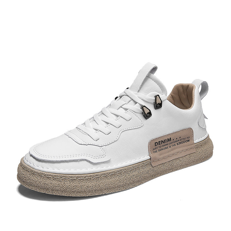 Leather Men's Versatile Casual Sneakers